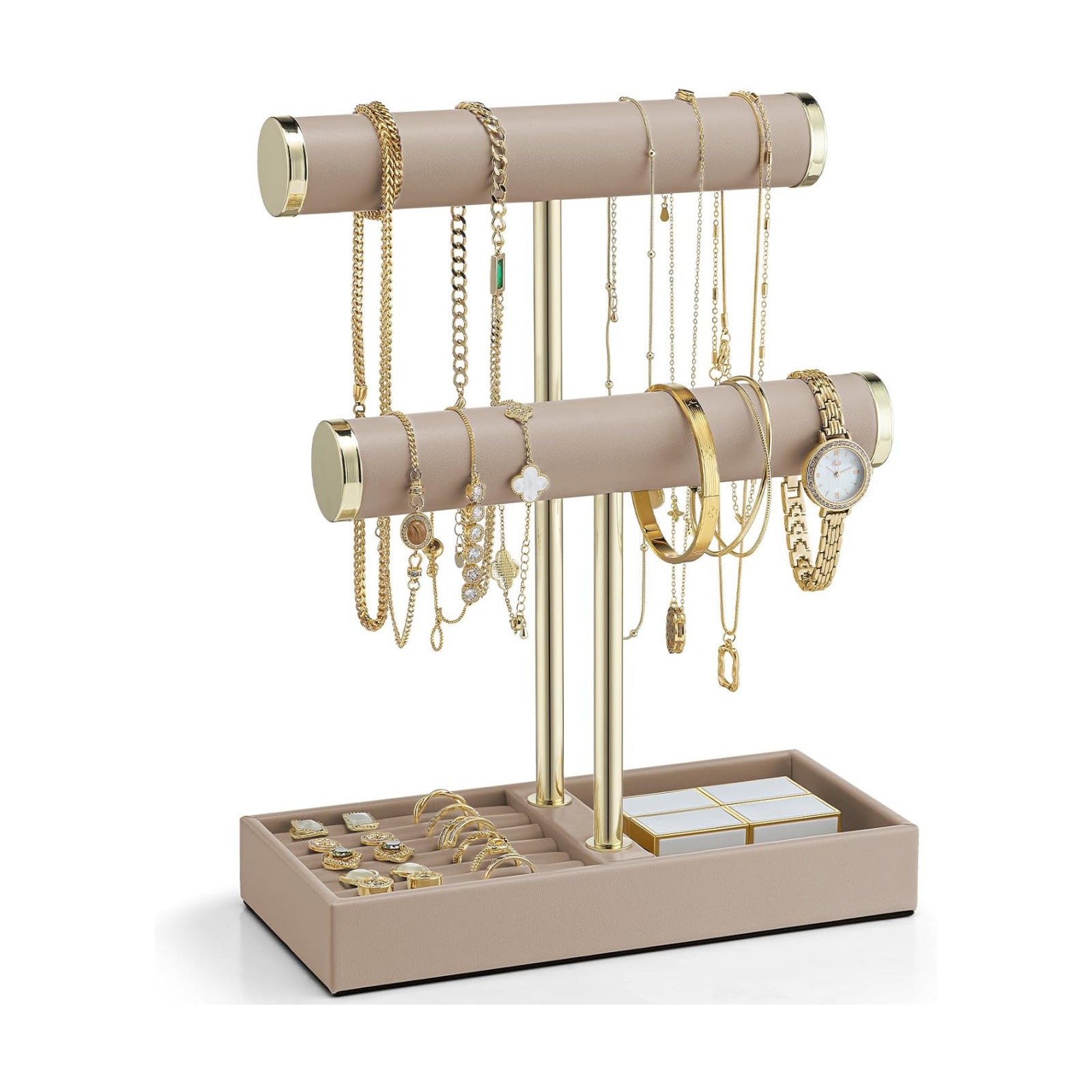 Tray / Bracelet Holder / Toffee / 2 Tier