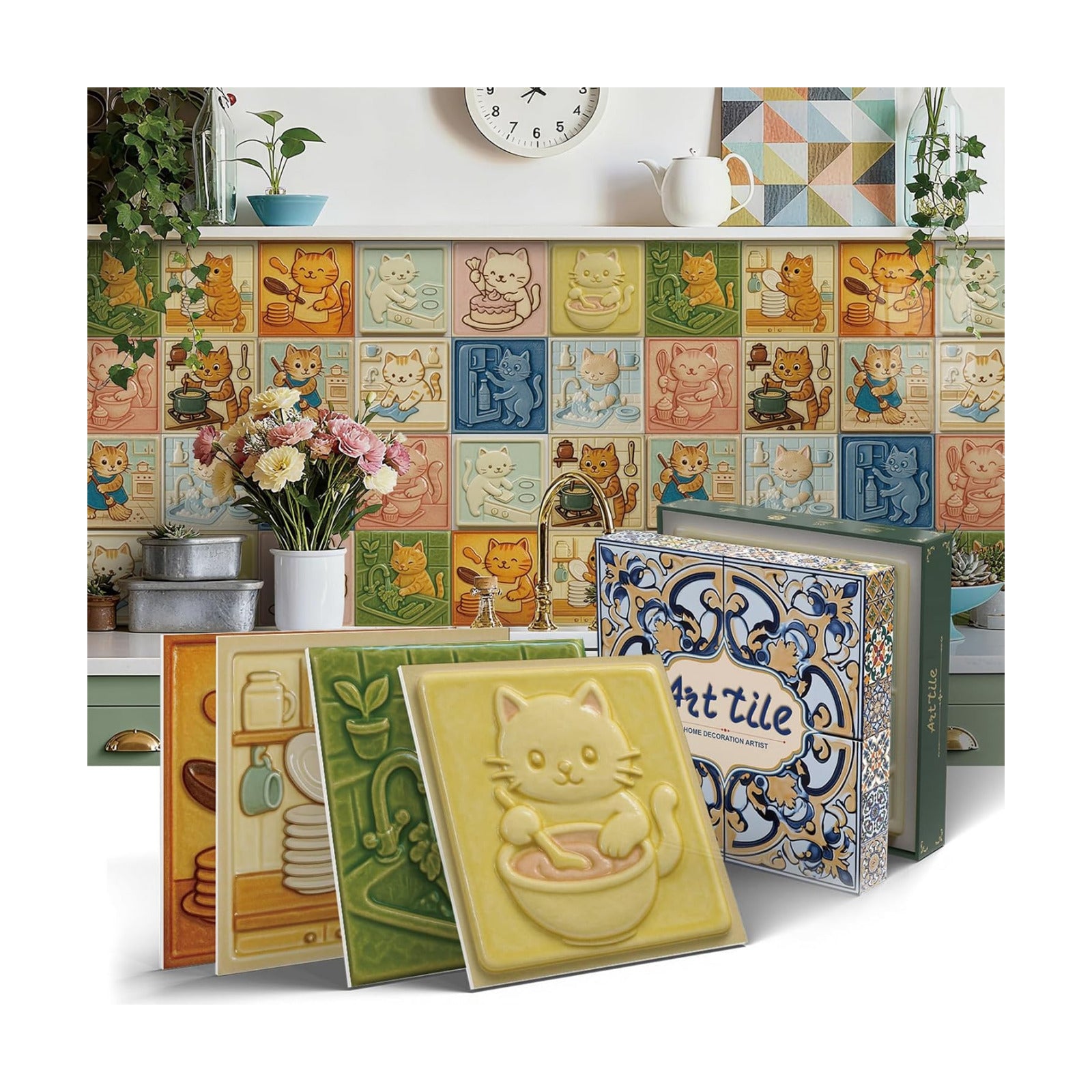 Wall Decor Stickers / Cat / 6 x 6