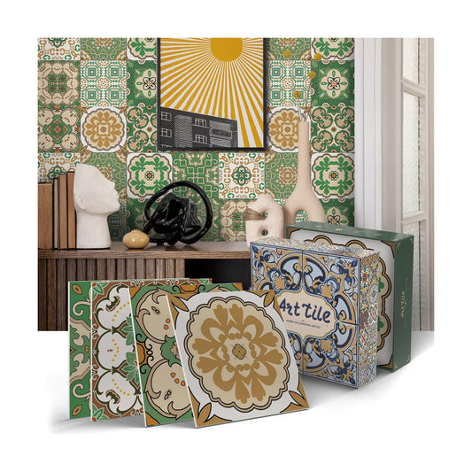 Wall Decor Stickers / Green / 6 x 6 / Set of 24