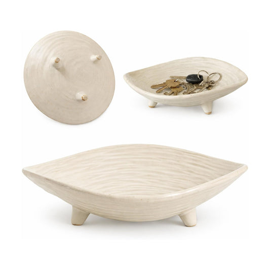 6" Ceramic Key Bowl for Entryway Table