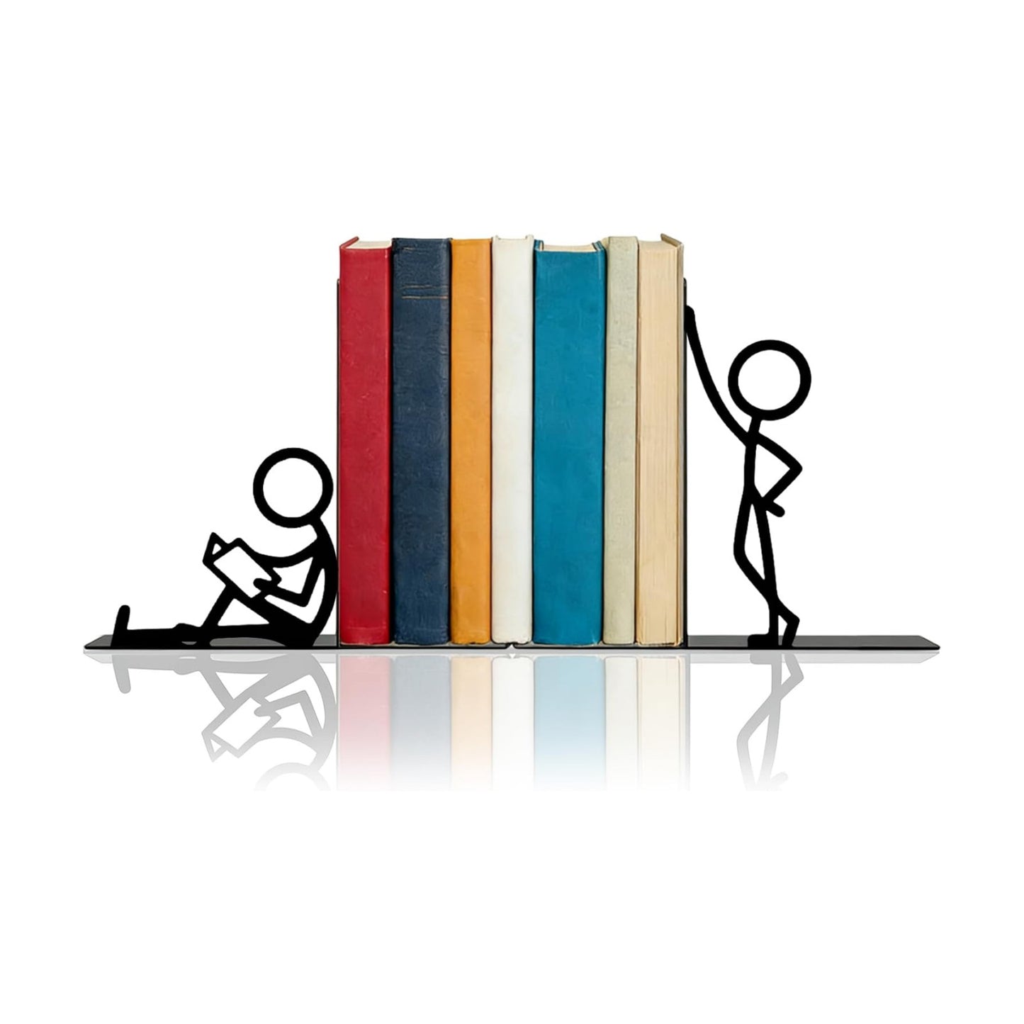 Metal Decorative Bookends / People