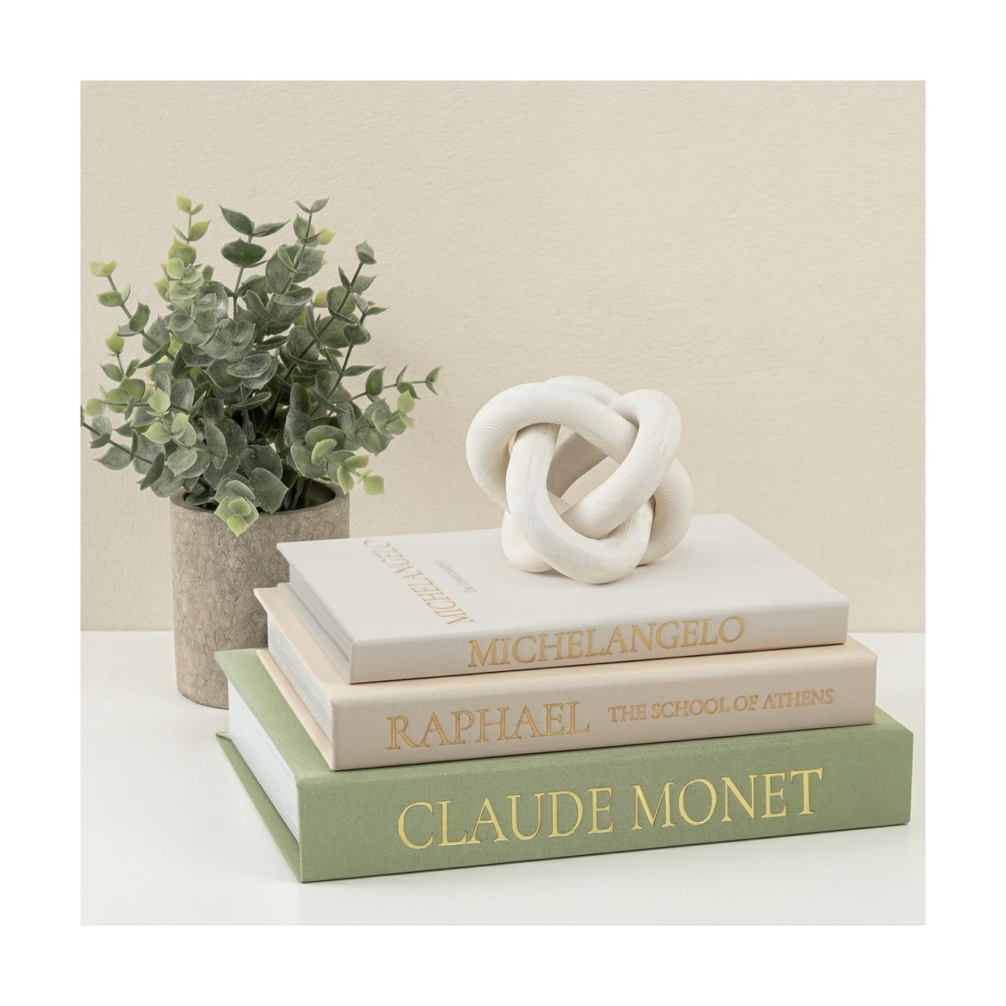 Sage Green Faux Book Box Set of 3 - Linen Decorative Books for Shelves, Fake Books for Decoration with Secret