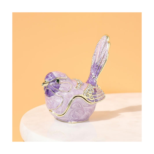 Adorned Mini Jewelry Organizer for Rings & / Blue