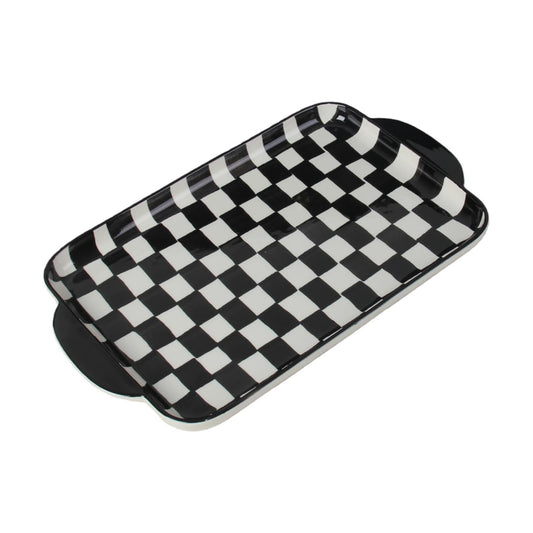 Ceramic Bathroom Vanity Tray for Countertop / Black