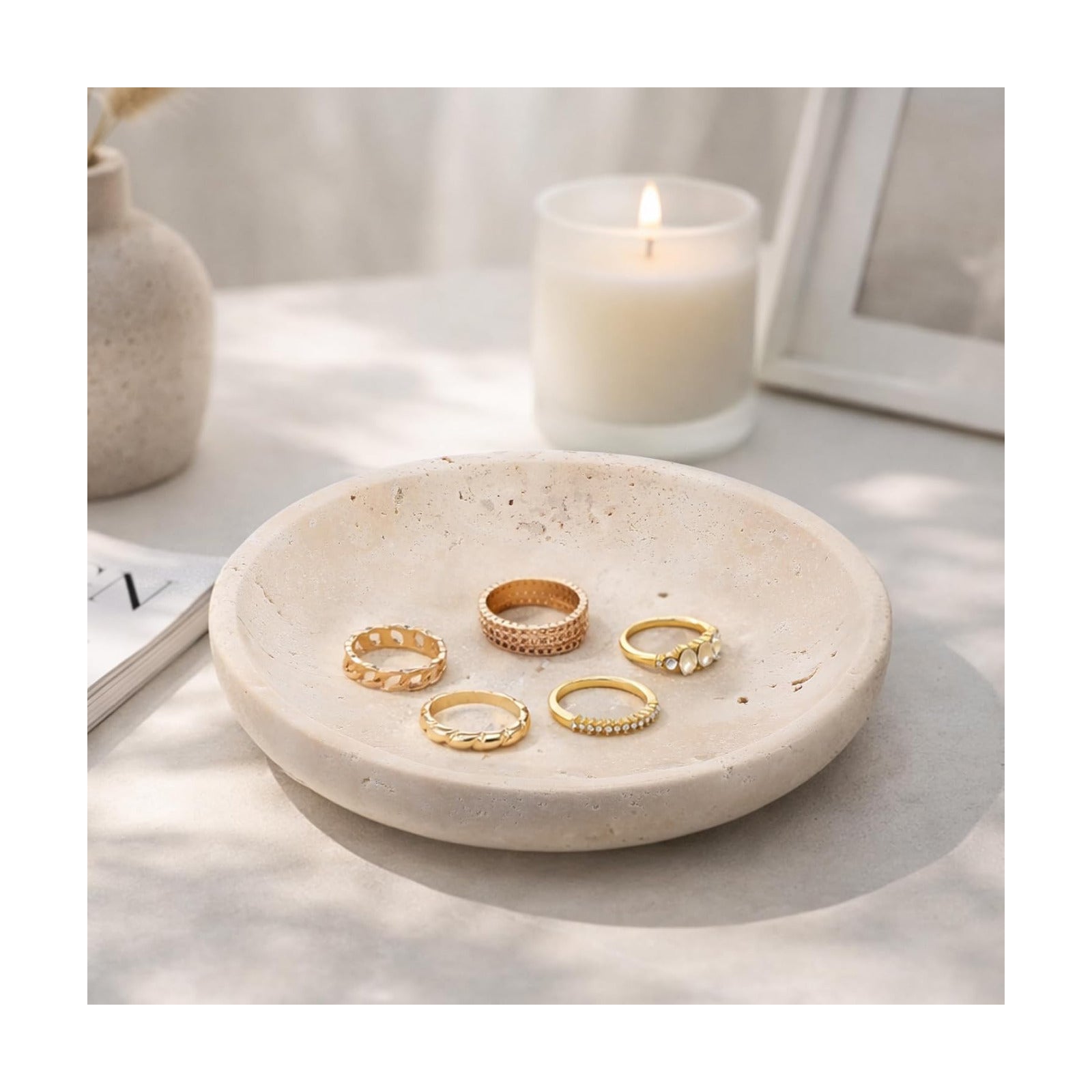 Ring Tray Gift for Woman Daughter / Natural