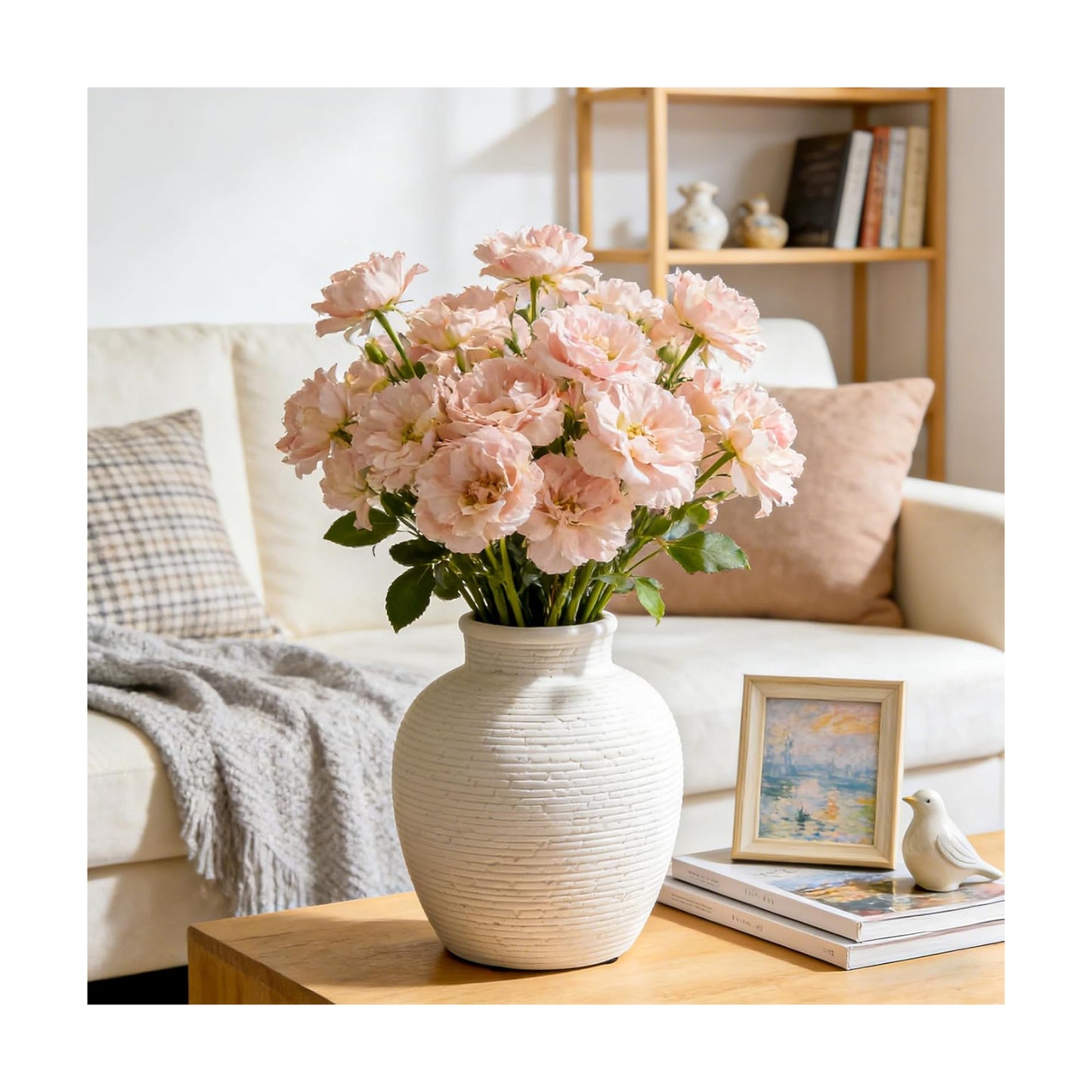 6- Modern Ceramic Vase / White