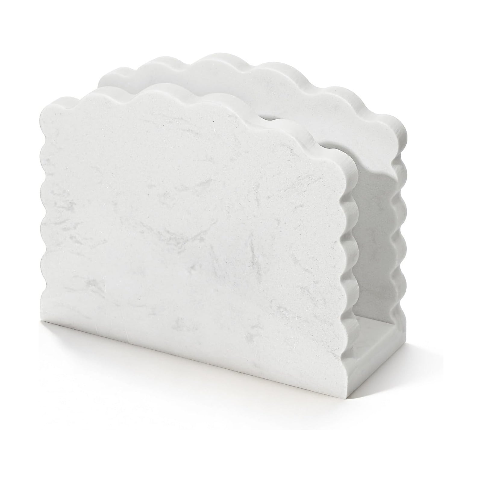 Marble Napkin Holder / White