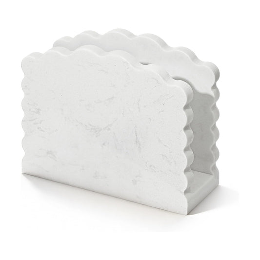 Marble Napkin Holder / White