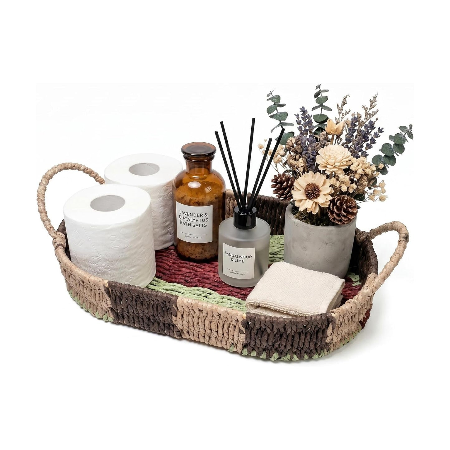 Handmade Paper Rope Basket / 12*7*2inch