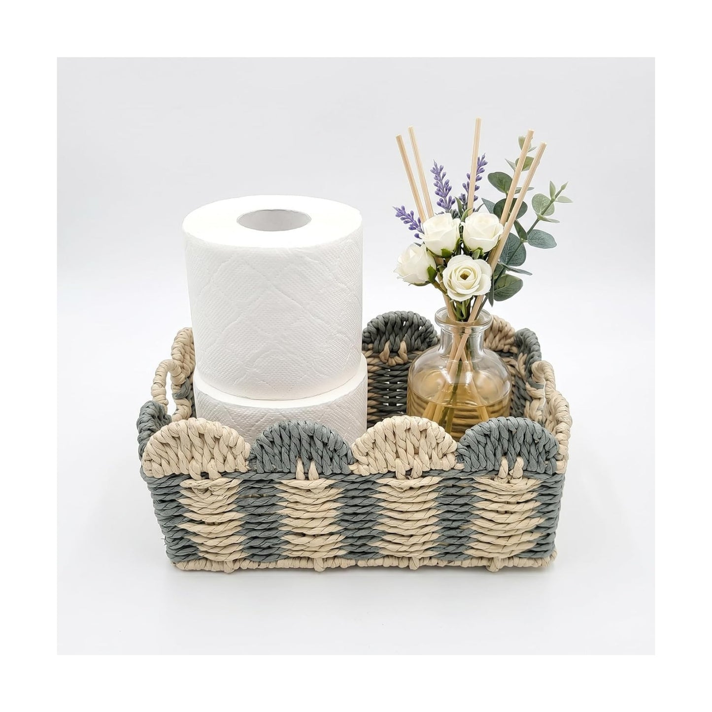 Handmade Paper Rope Basket / Small