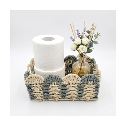 Handmade Paper Rope Basket / Small