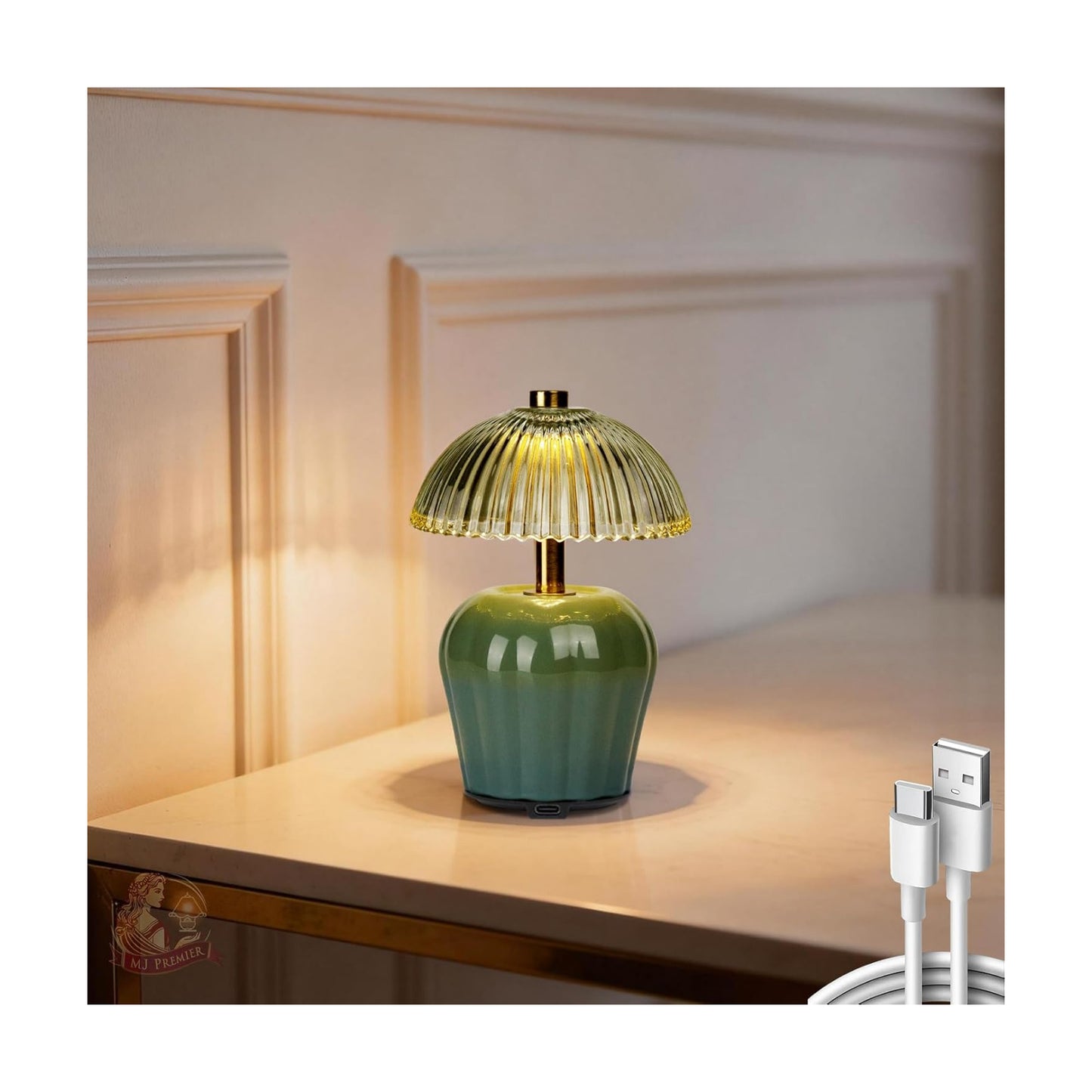 Rechargeable Table Lamp / Green