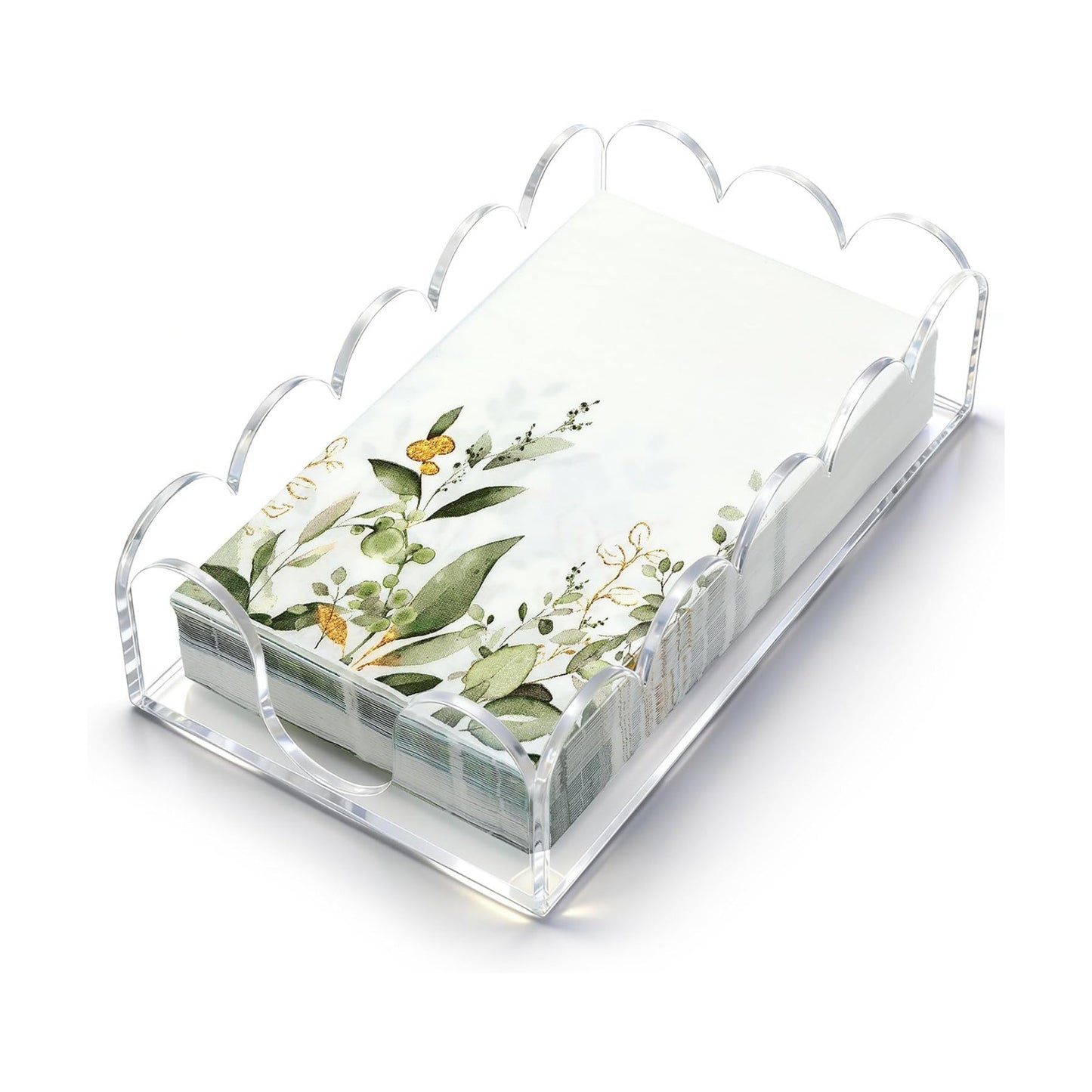 Thick Acrylic Napkin Holder / 9 x 5 x 2.45 / Clear