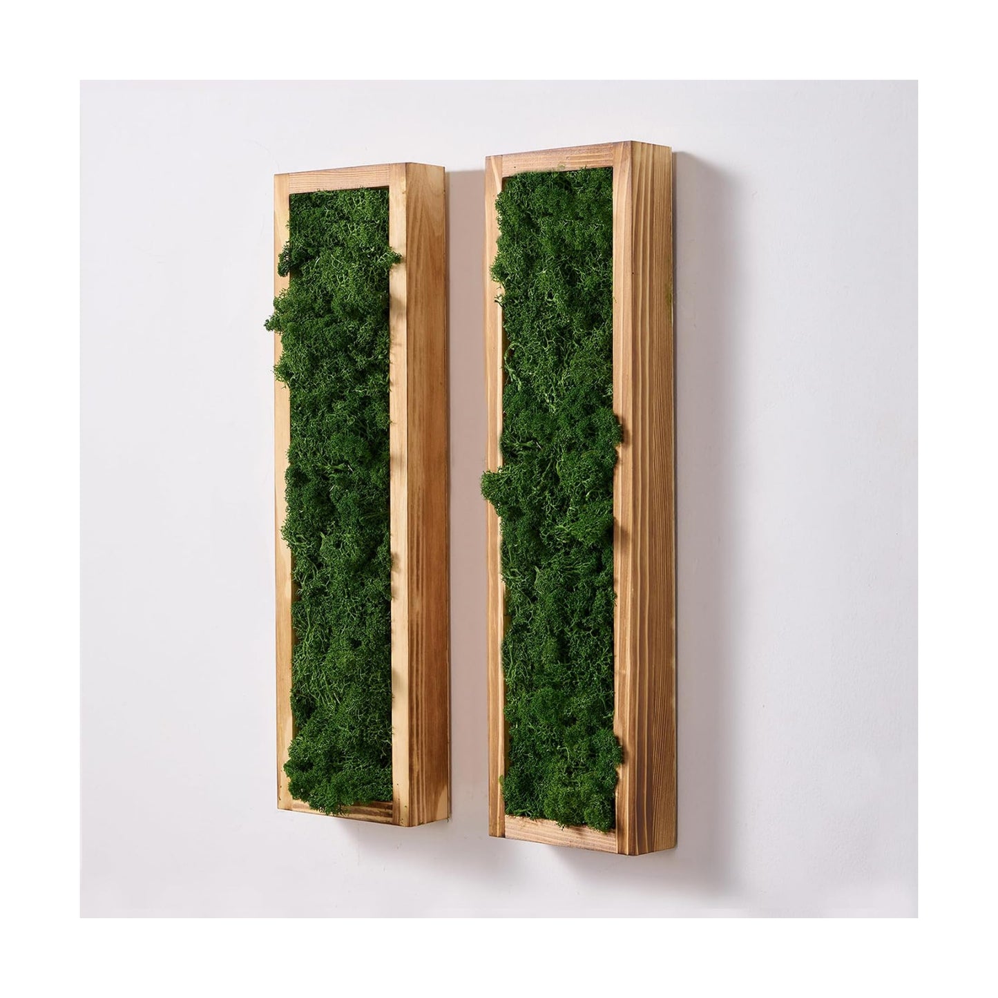 17.3- Vertical Wood Frame / Forest Green / 17.3in / Set of 2