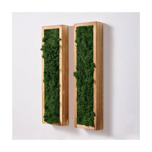 17.3- Vertical Wood Frame / Forest Green / 17.3in / Set of 2
