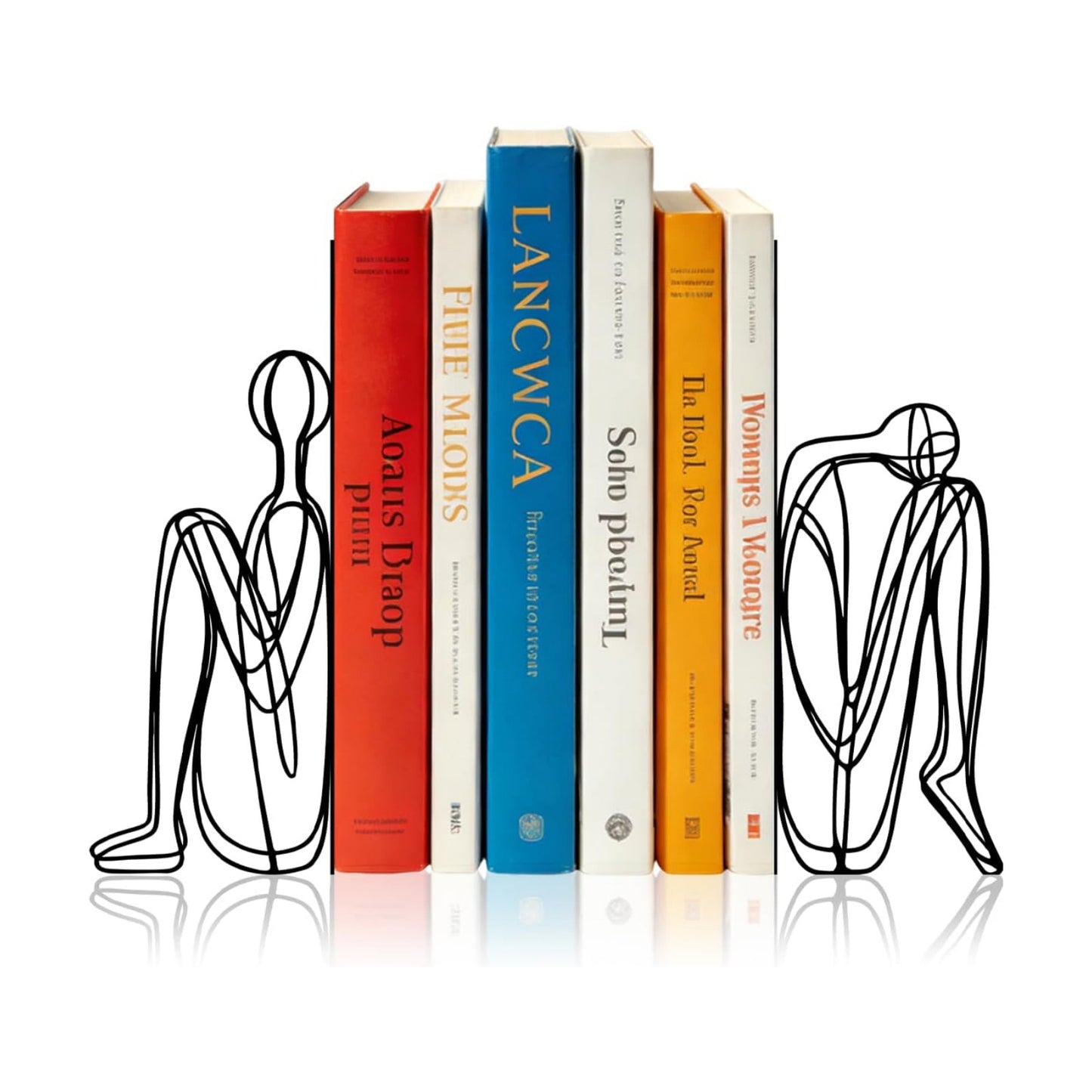 Metal Bookends Abstract Modern Book Ends Decorative Bookend / Minimalist