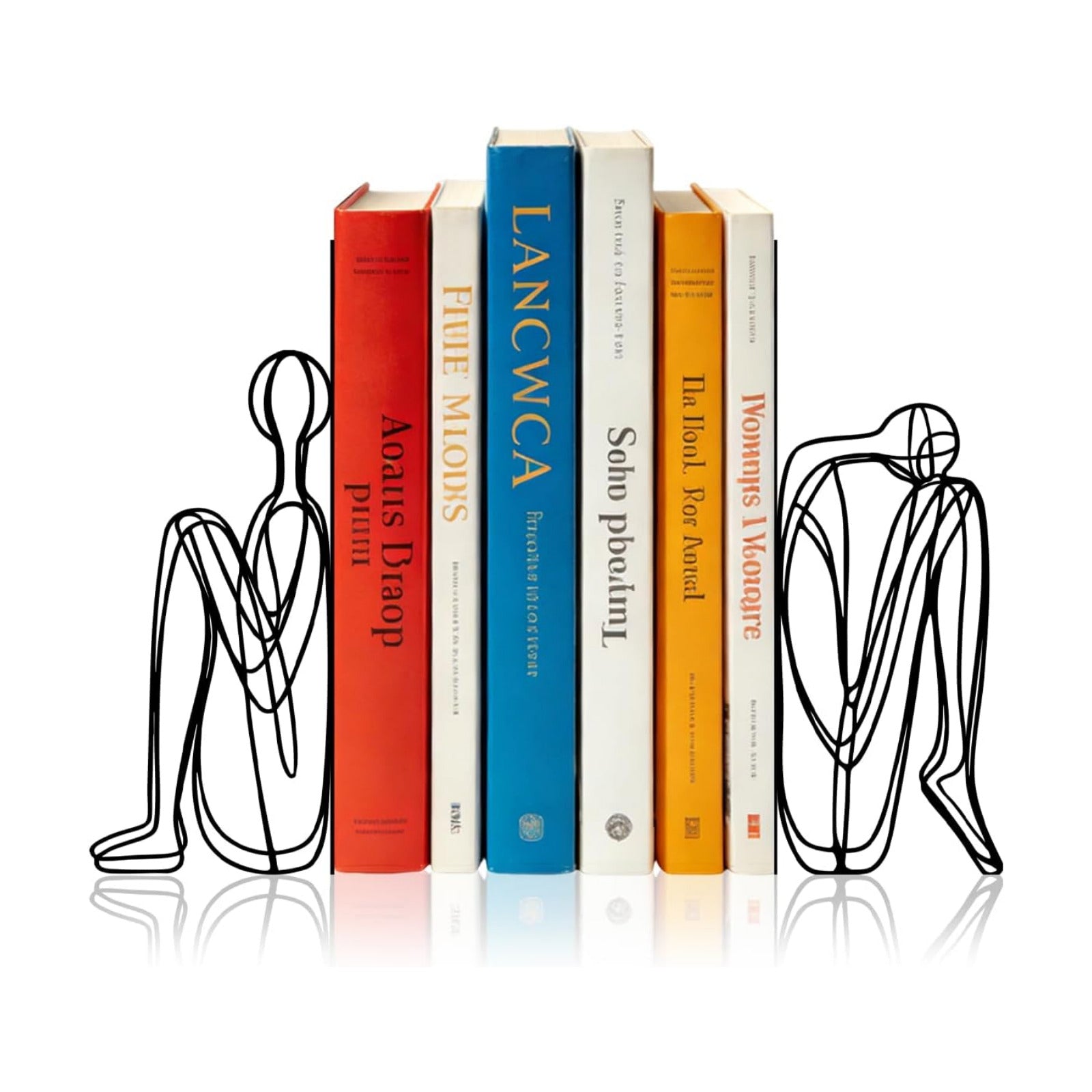Metal Bookends Abstract Modern Book Ends Decorative Bookend / Minimalist