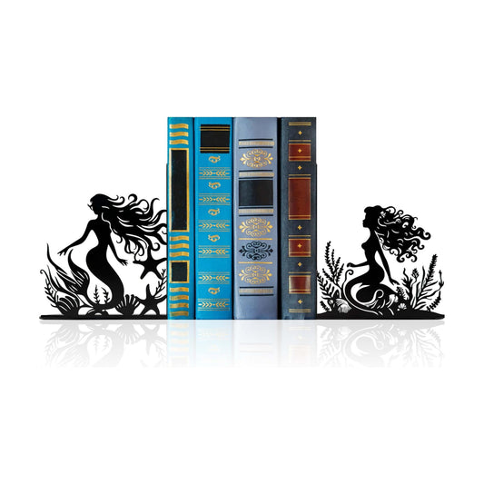 Mermaid Metal Bookends for Books