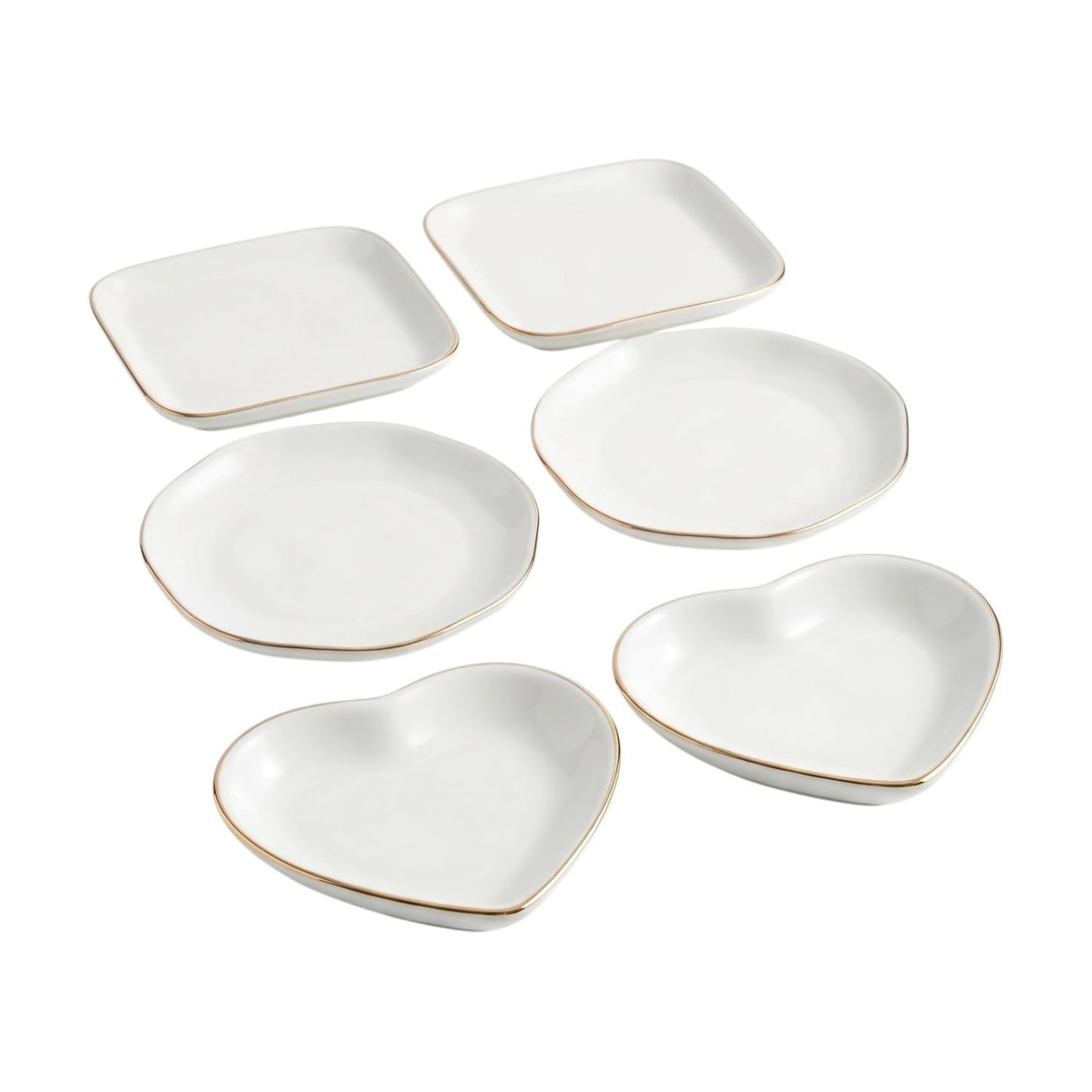 Ceramic Jewelry Tray / Set of 6