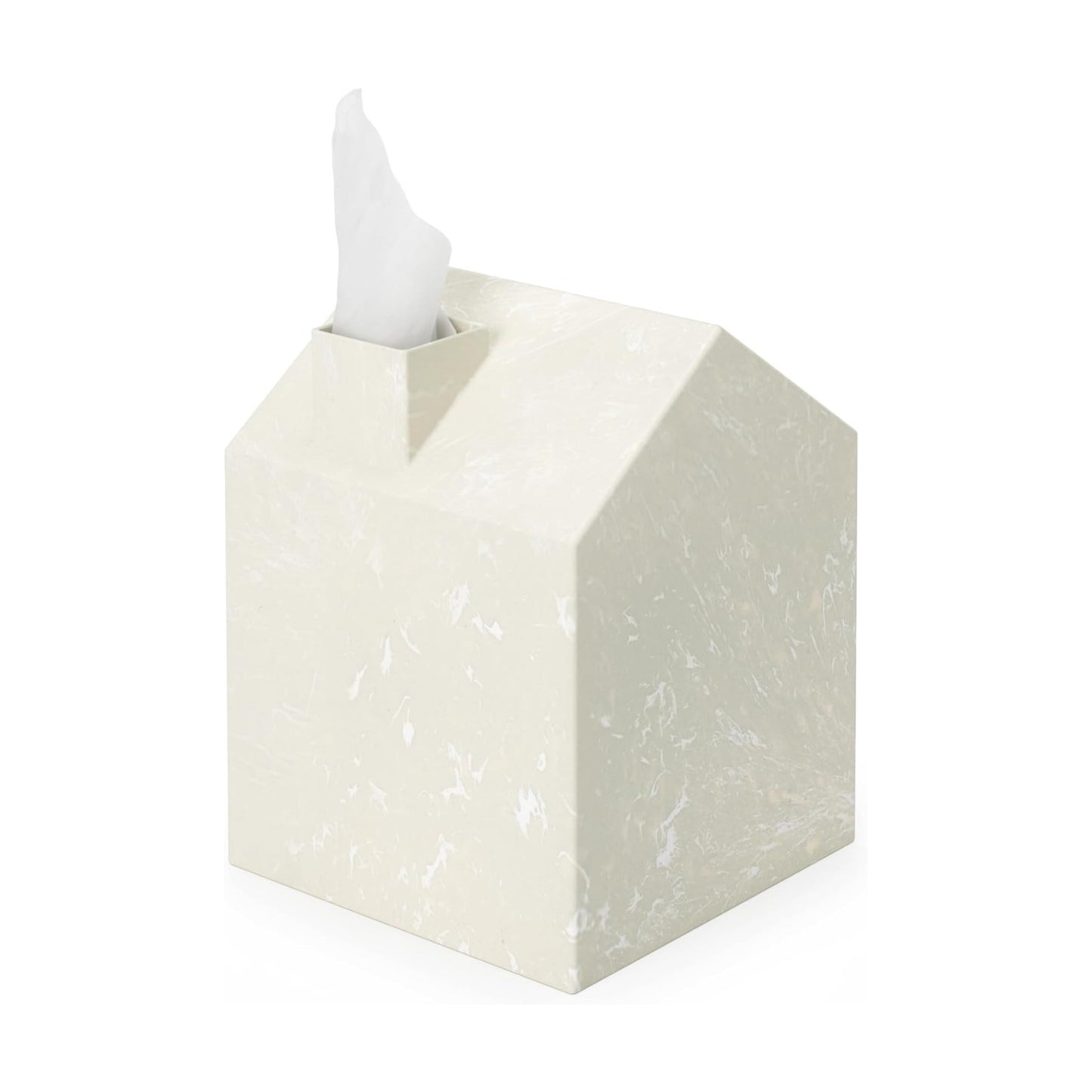 Casa Tissue Box Cover â€" Modern House-Shaped Tissue Box Holder for Standard Square Boutique Tissue