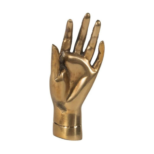 Decorative Brass Ring Holder Sculpture