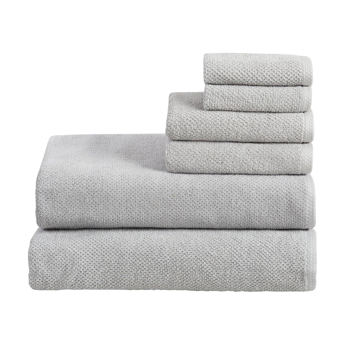 Great Bay Home 100% Cotton 6 Piece Bath Sheet Set - Absorbent, Quick-Drying, Durable Bath Towels for Bathroom Decor