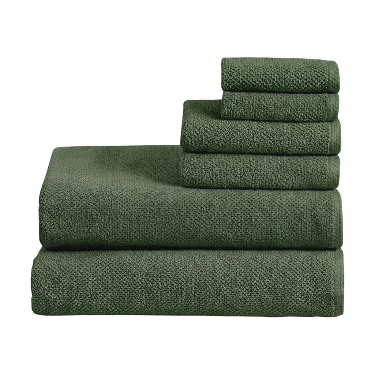 Great Bay Home 100% Cotton 6 Piece Bath Sheet Set - Absorbent, Quick-Drying, Durable Bath Towels for Bathroom Decor