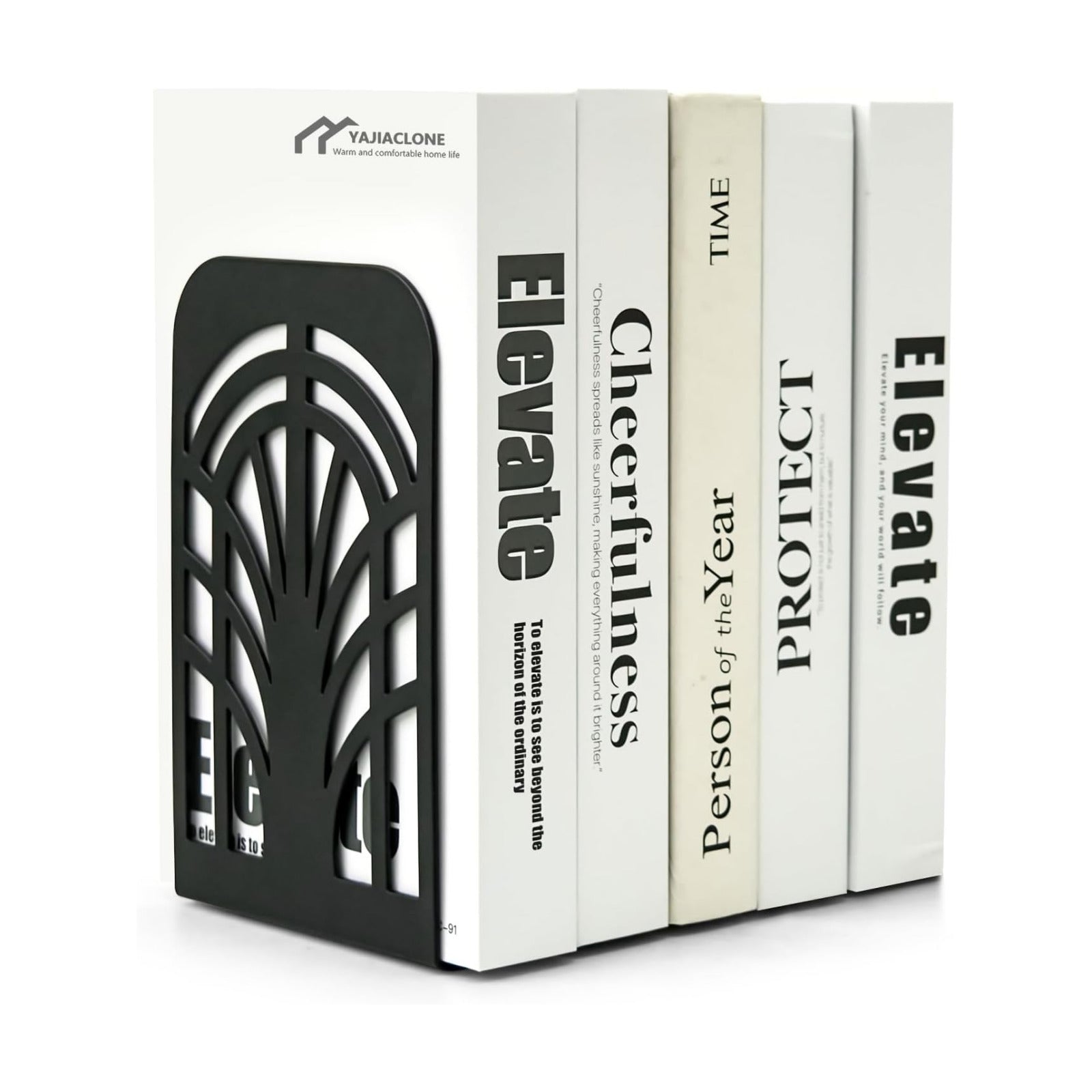 Modern Arch Book End Set / Black