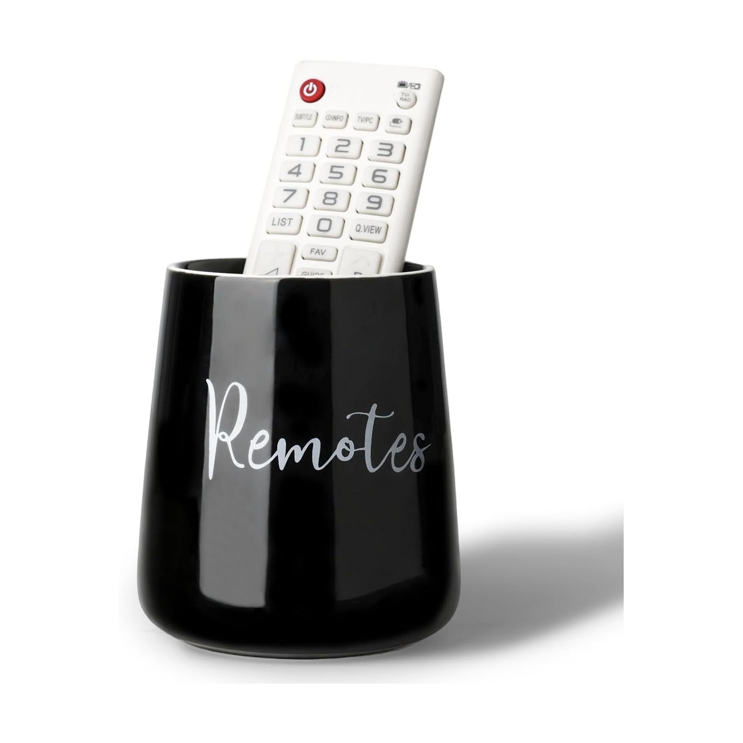 Ceramic Remote Control Holder / Black