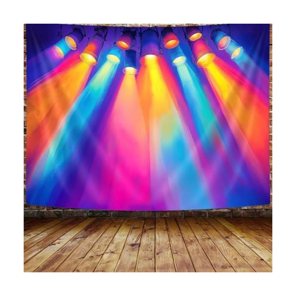 JAWO Illumination Themed Tapestry, 2026 VBS Wall Hanging, Rainbow Spotlight Decor for Vacation Bible School, Church Event, Kids Party Decor, 40X30 Inch