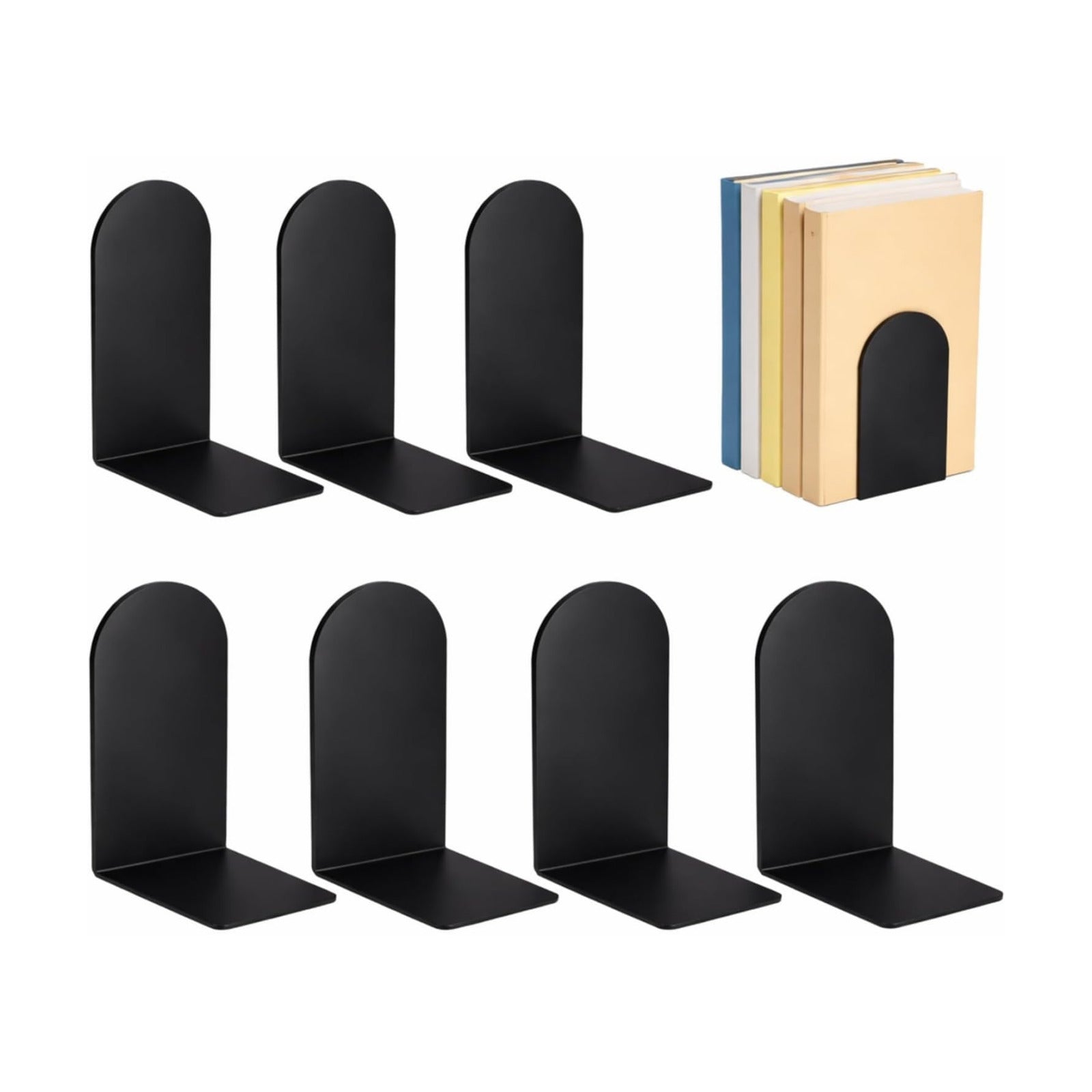 Modern Metal Book Ends / Set of 6