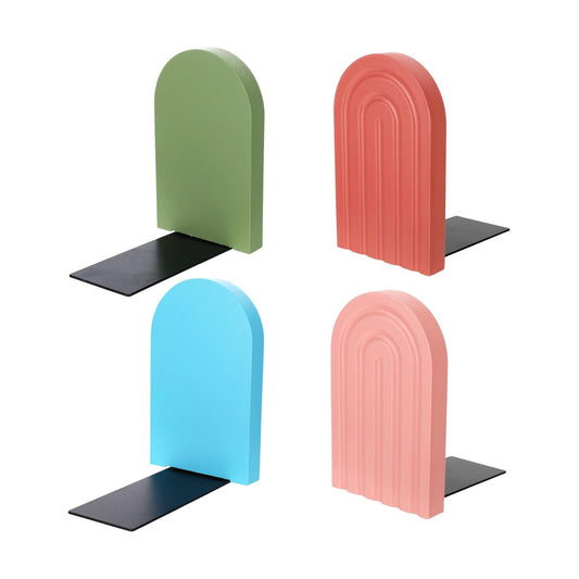 Boho Arch Wooden Rainbow Bookends Book Ends / Desert Pastels / Set of 4