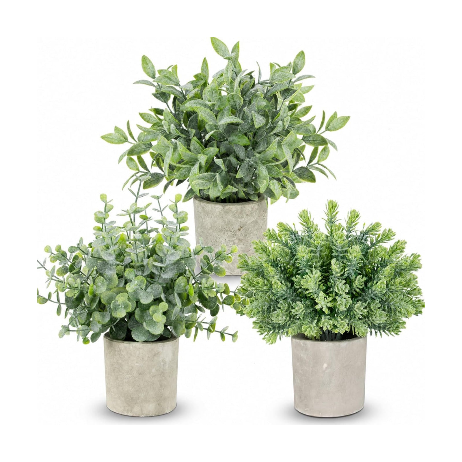 Artificial Eucalyptus Plants / Set of 3