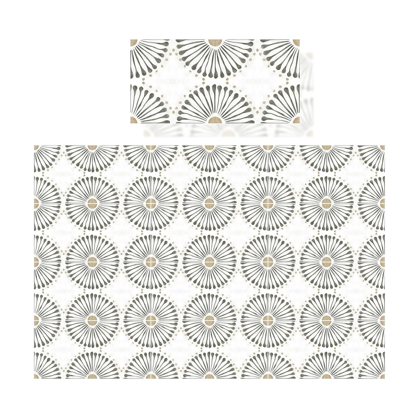 PVC Peel and Stick Tile Decals Decorative Minimalist Tile Stickers Indoor Wall / Style D / Set of 12