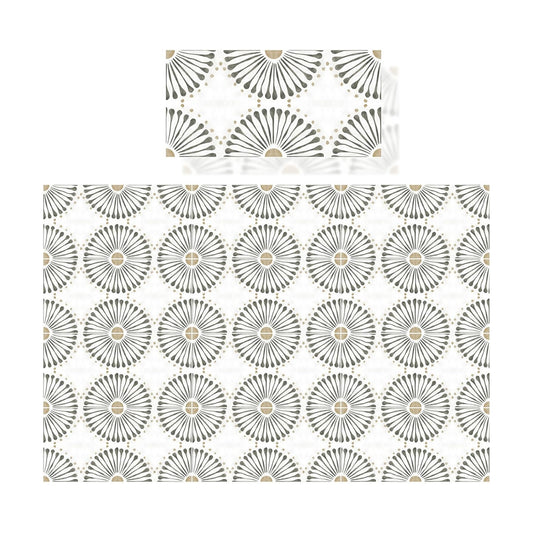 PVC Peel and Stick Tile Decals Decorative Minimalist Tile Stickers Indoor Wall / Style D / Set of 12