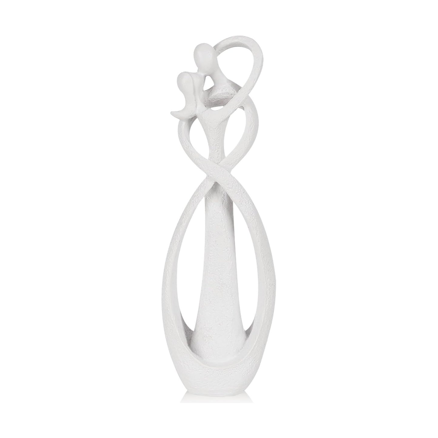 Kissing Lovers Statue Abstract Sculpture Resin Statues / White / Large