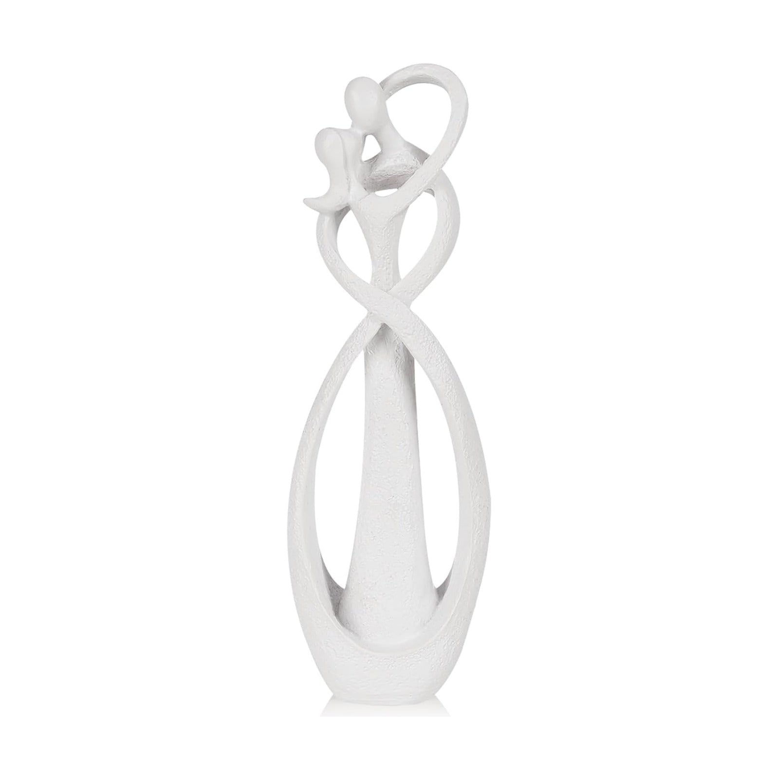 Kissing Lovers Statue Abstract Sculpture Resin Statues / White / Large