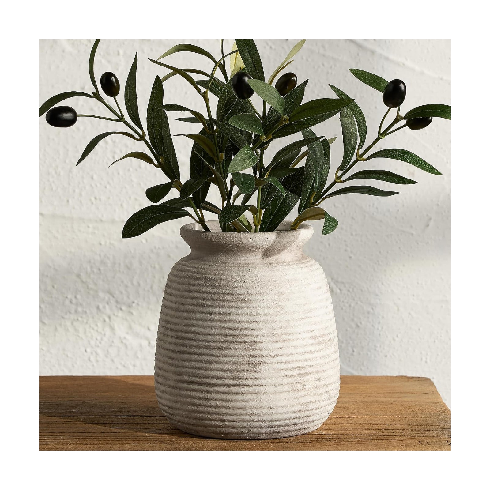 Ceramic Flower Vase / 6" - D