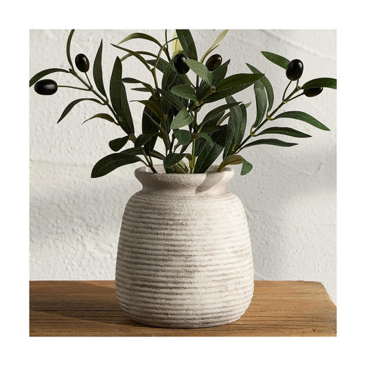 Ceramic Flower Vase / 6" - D