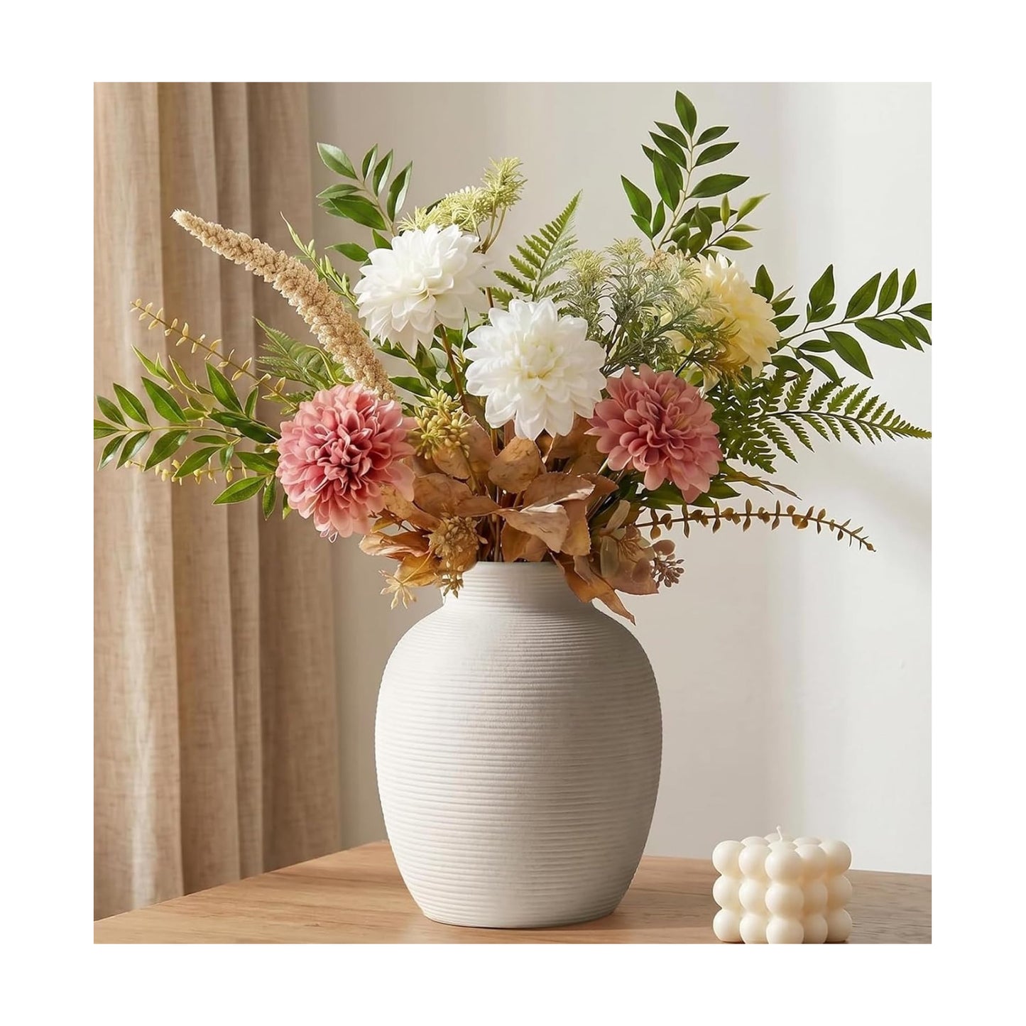 Ceramic Vase Home Decor / 1-white/8 / 8 Inch