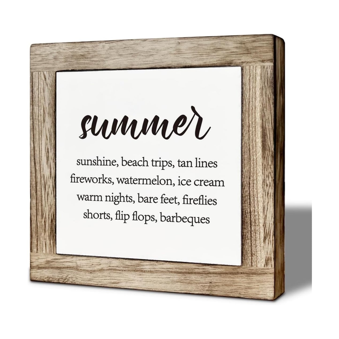Inspirational Quote Wooden Plaque / Summer 07