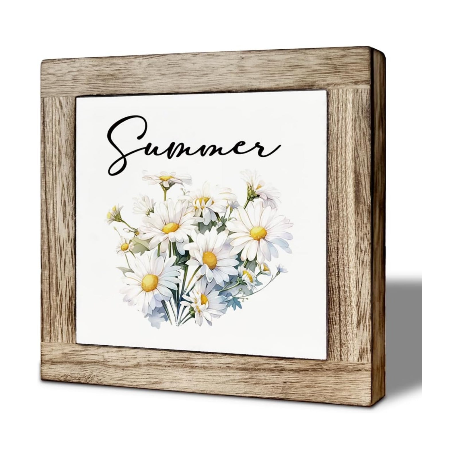 Floral Wooden Plaque / Summer 05