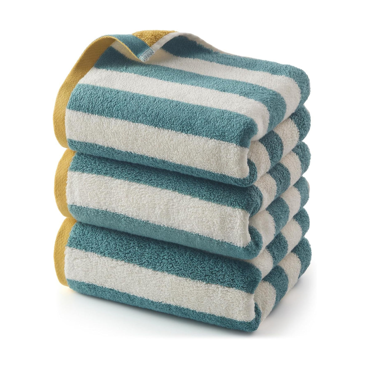 REDKISS Striped Hand Towels for Bathroom, Kitchen Decor, Guest Use, Ultra Soft and Highly Absorbent for Kids Adults