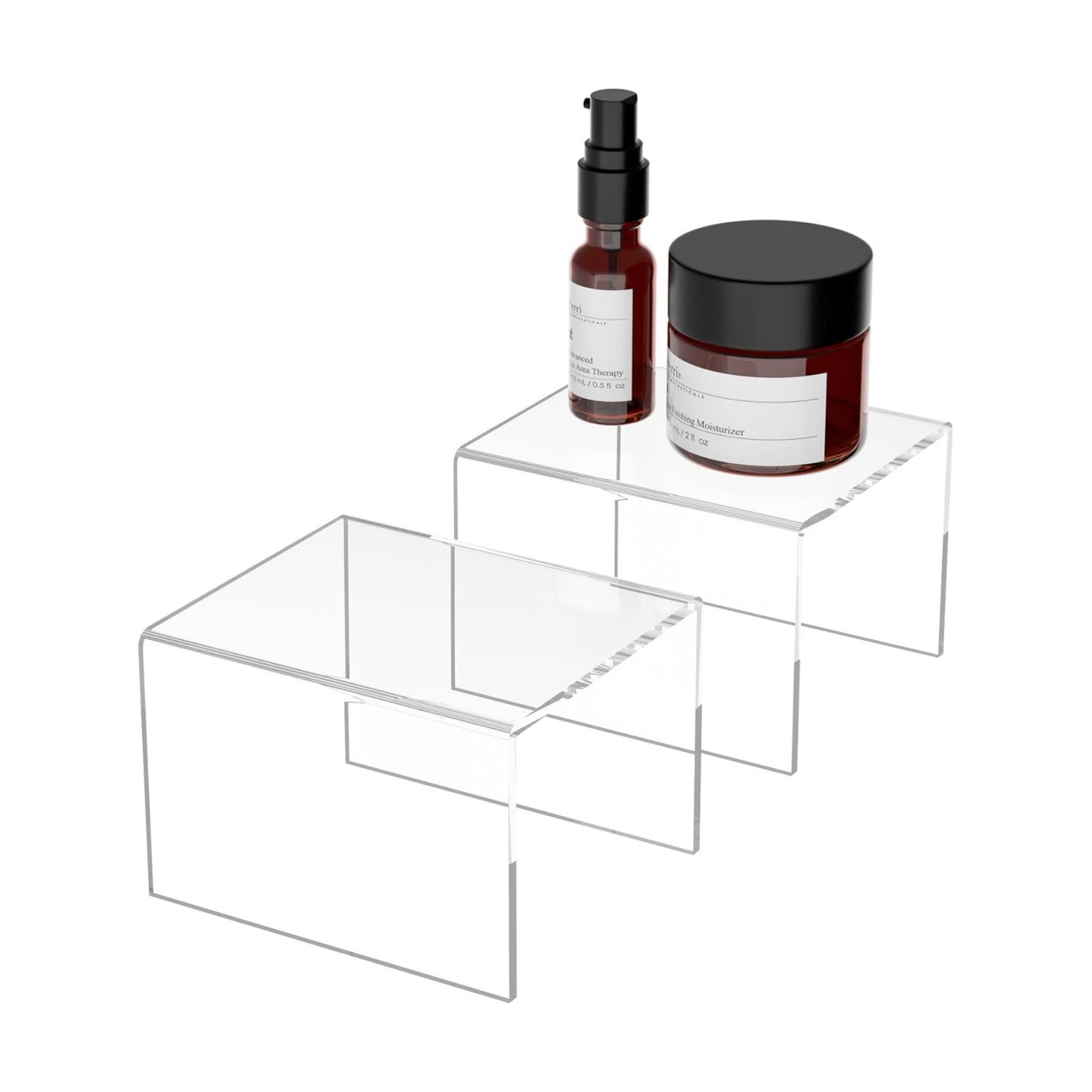 Acrylic Stand for Figure / Clear / 6 x 5.1 x 4 / Set of 2