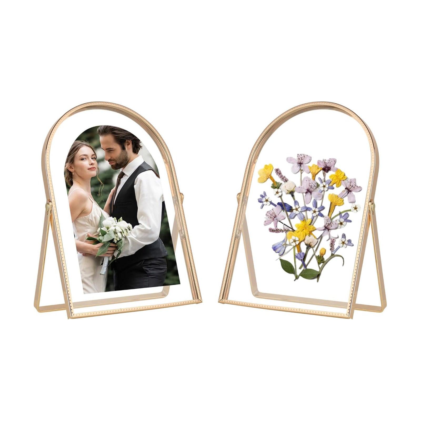Arched Floating Frame / 4 x 6 / Arch / Gold / Set of 2