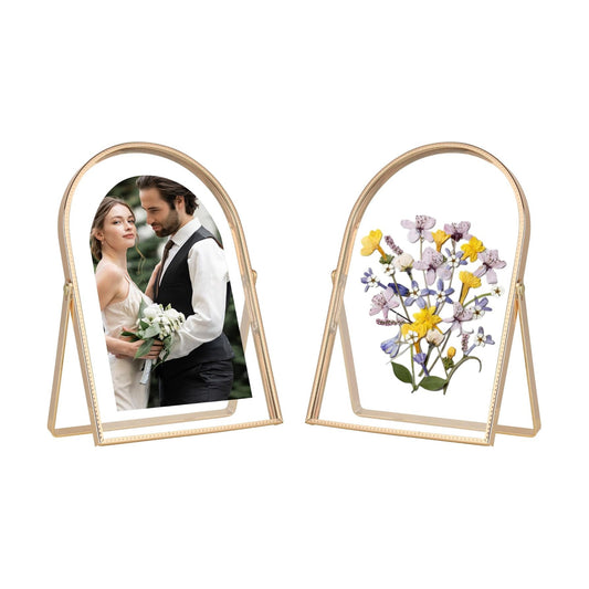 Arched Floating Frame / 4 x 6 / Arch / Gold / Set of 2