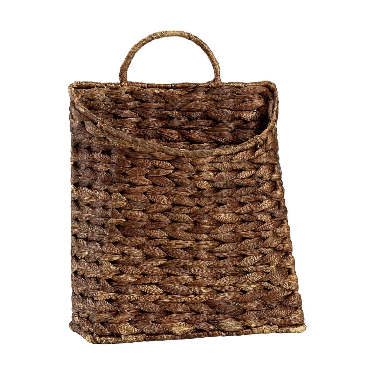 Wicker Hanging Wall Basket / Coffee