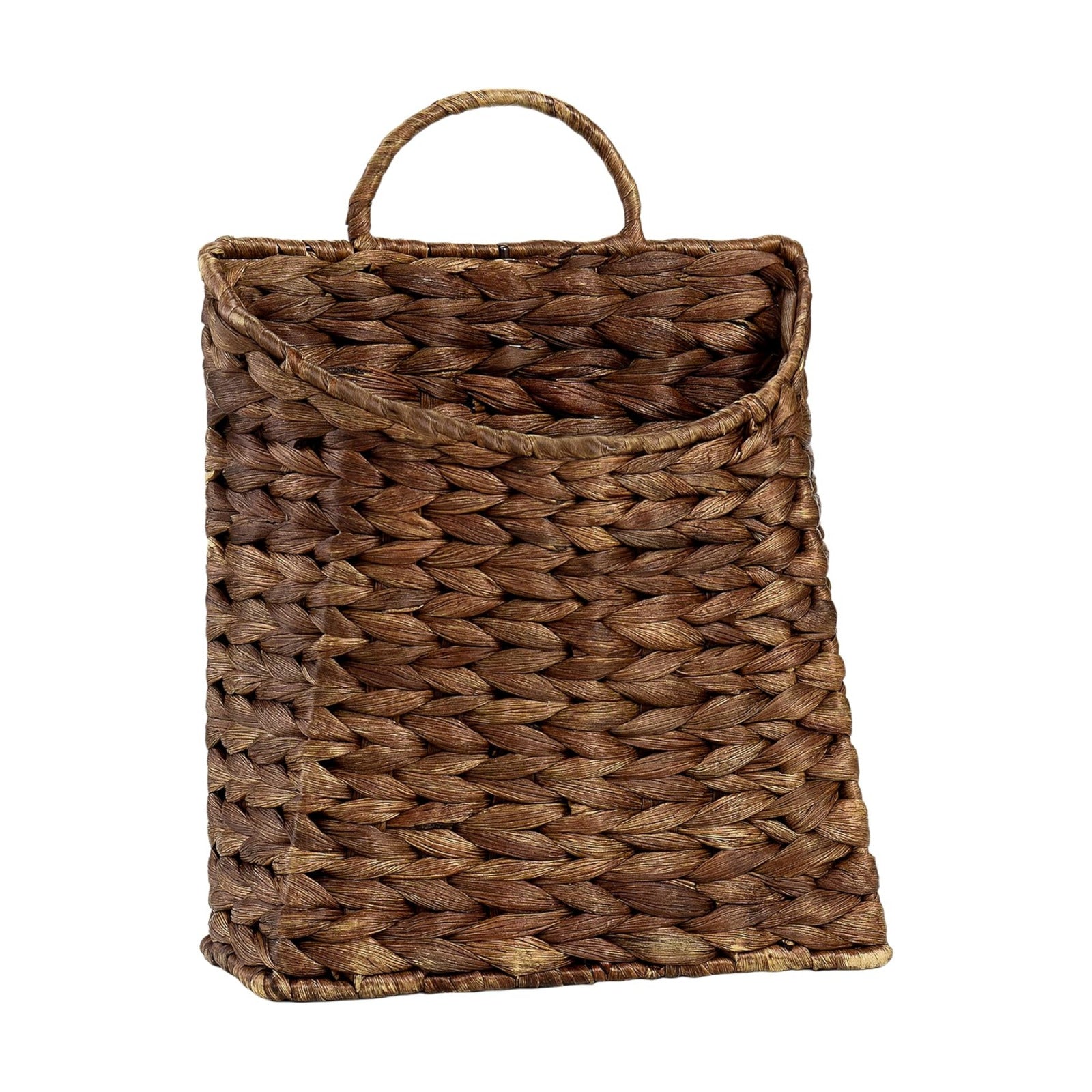 Wicker Hanging Wall Basket / Coffee