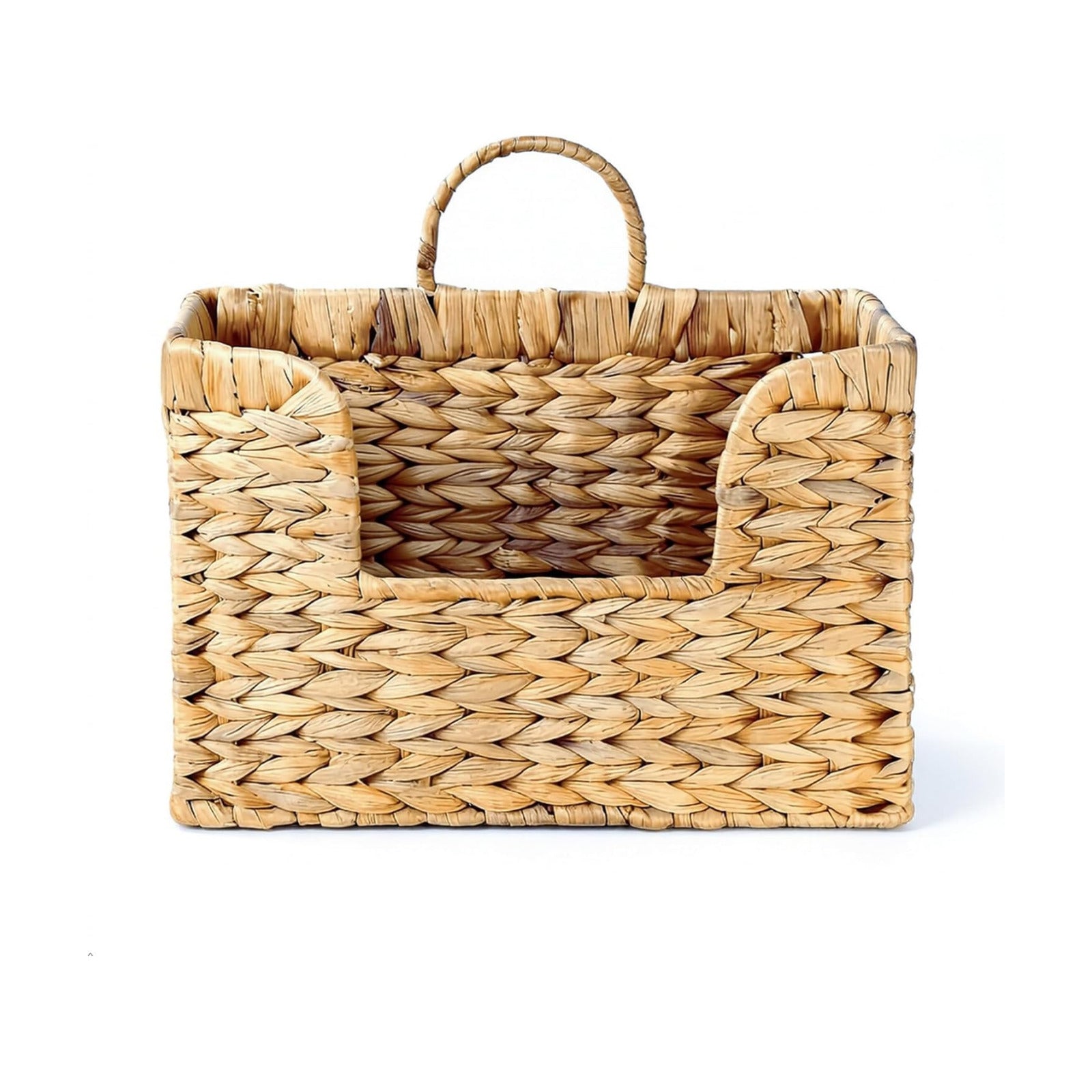 Wall Mounted Woven Magazine Basket