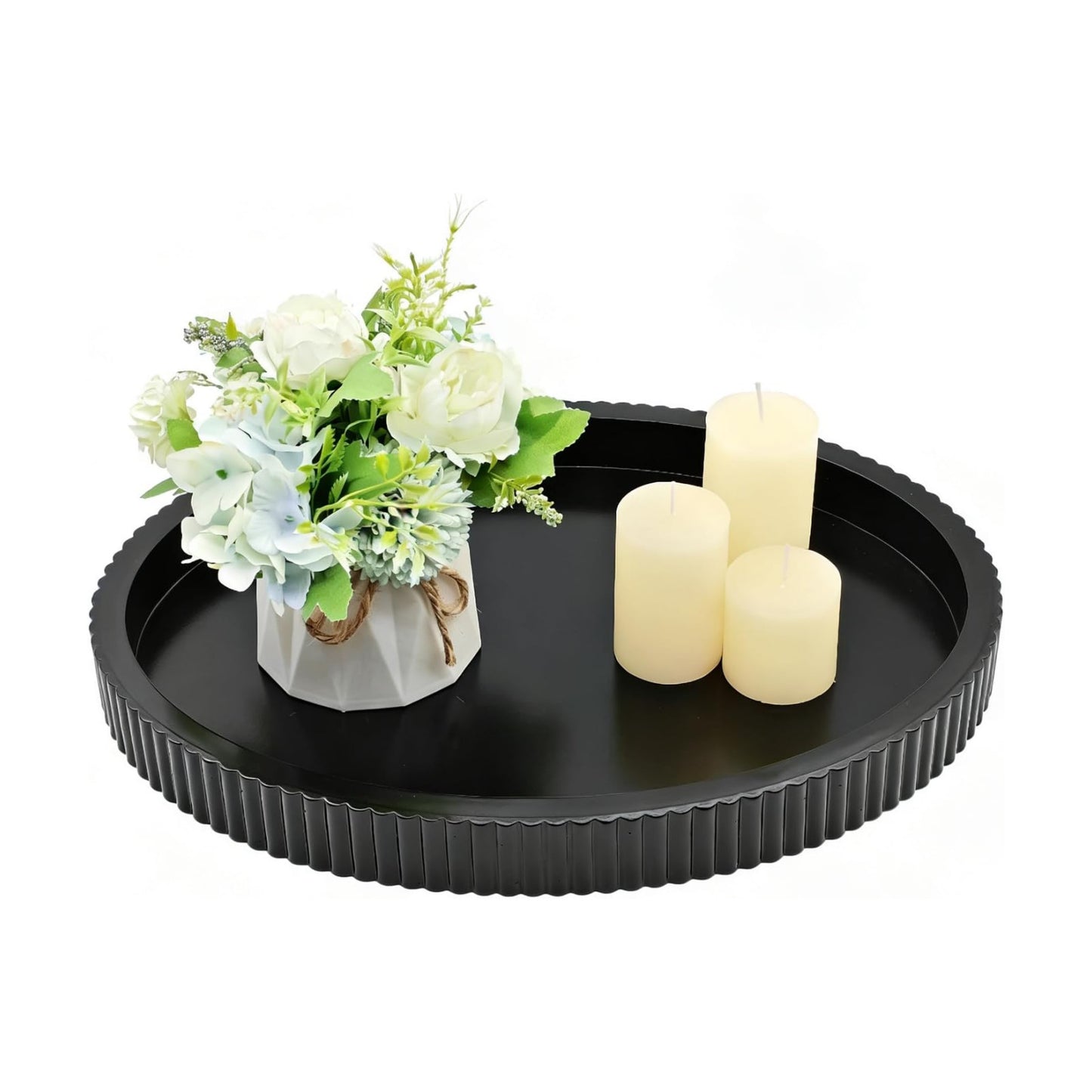 Oval Wooden Tray / Black B